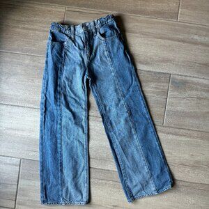 Old Navy High Rise Baggy Wide Leg Jeans, Kids Size 10